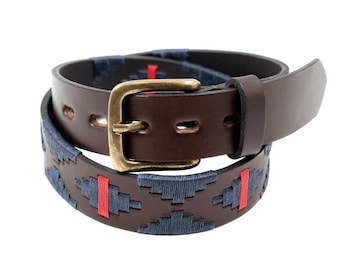 Cintura ricamata, cintura gaucho, cintura polo, cintura in pelle, cintura argentina, cintura polo argentina unisex