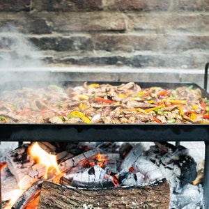 Argentine iron griddle, Plancha for asados , open fire kitchen