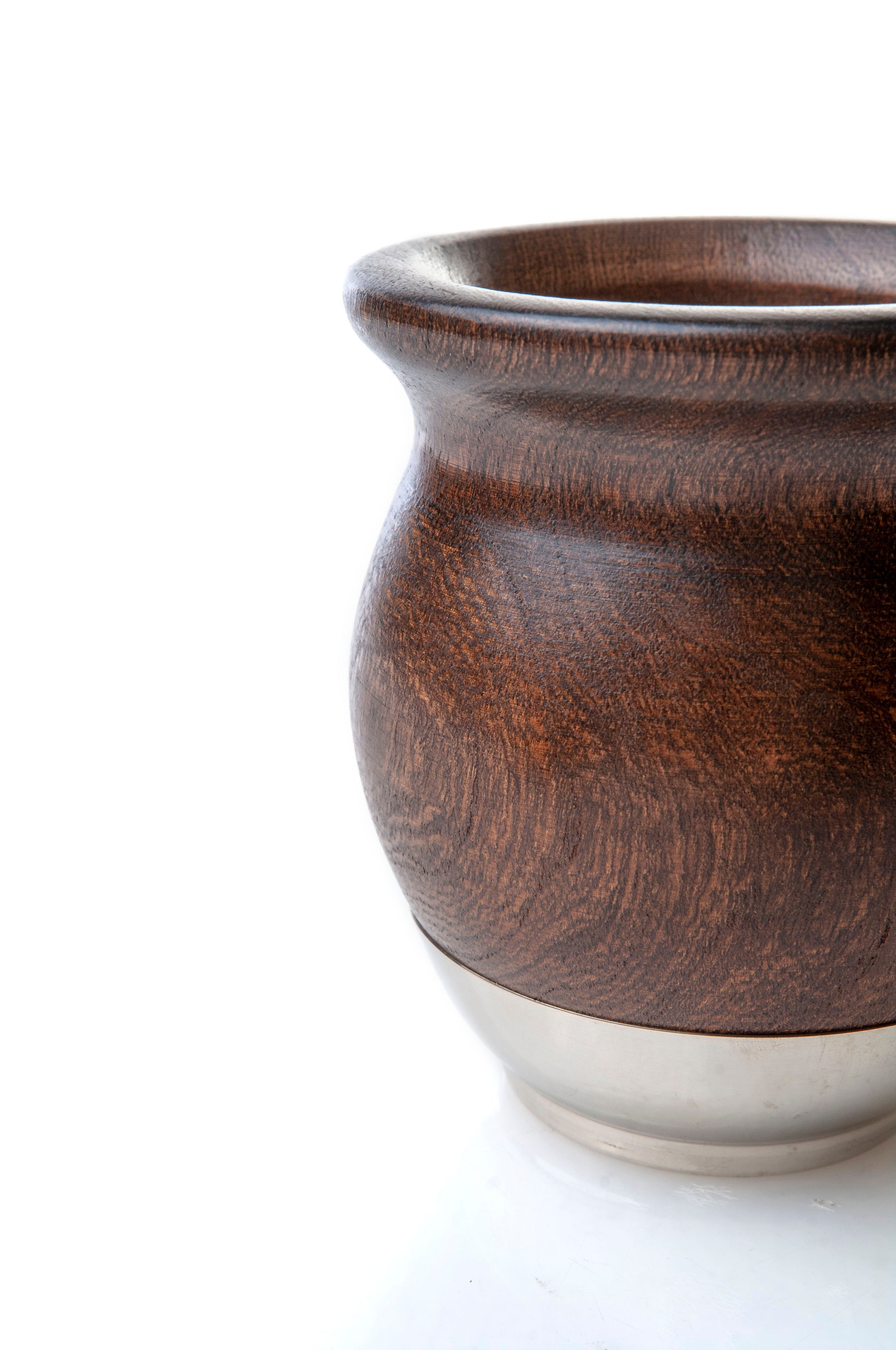 Stainless steel straw Yerba mate set Amethyst stone & Alpaca design wooden mate cup Home