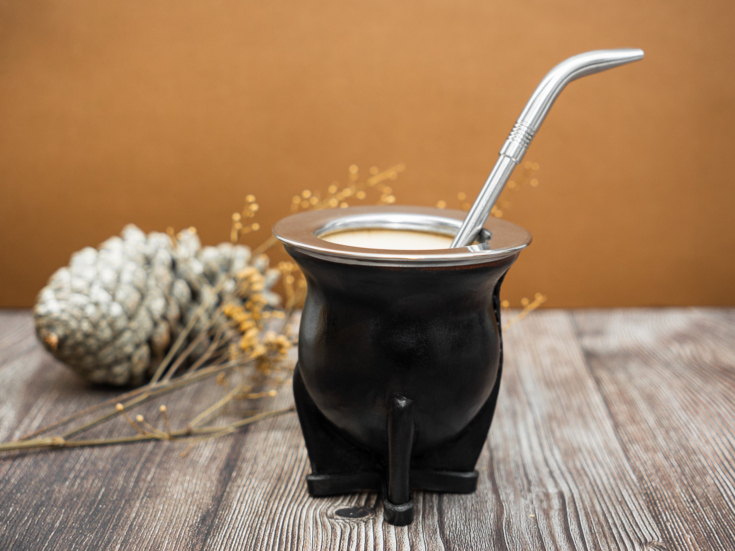 Mate Gourd, Leather Mate Cup, Argentinian Mate, Torpedo, Calebasse