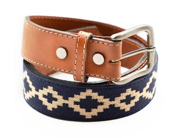 Weavingcraft Hand Woven Argentine Polo Belt: Unisex Leather  display picture 3