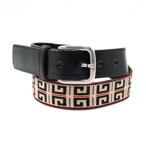 Guarda Pampas Premium Woven Polo Belt | Hand Made Lightweight Vegetable-Tanned Leather Polo Belt | Unisex Belt