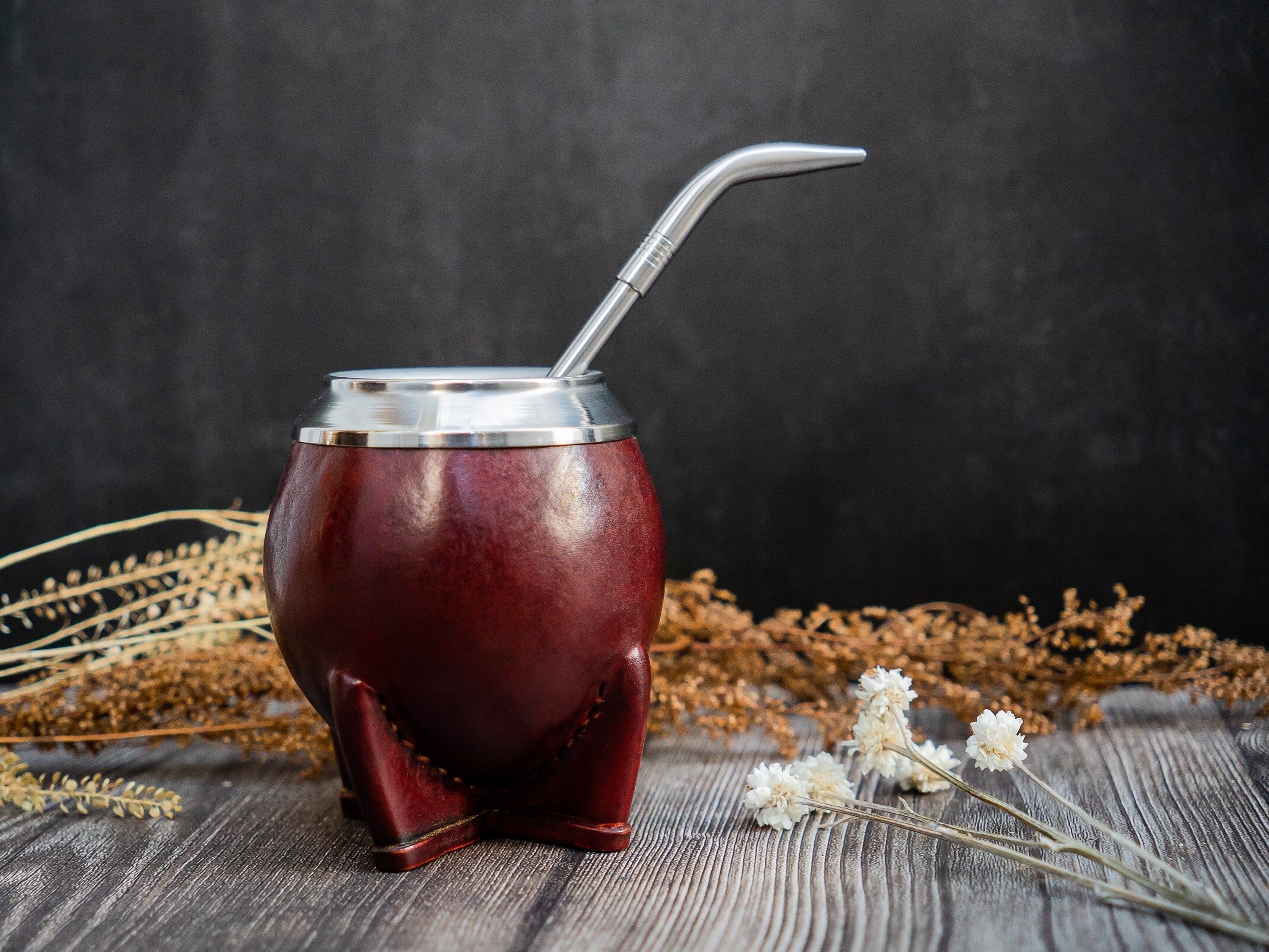 Mate Gourd Cup With FREE Straw Bombilla To Drink Yerba Mate Made in  Argentina