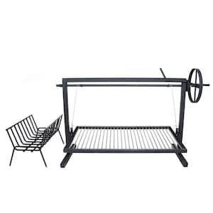 Argentine Iron Grill Asado Parrilla Argentina Grill Santa Maria Grill, Outdoor Kitchen, Open Fire Cooking