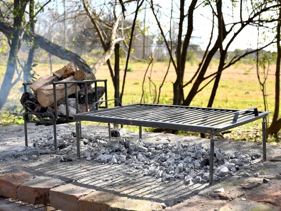 Argentine Iron Grill Set Asado Parrilla Argentina Grill Brazier Outdoor Kitchen Open Fire Cooking Etsy