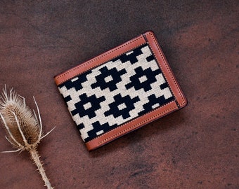 Guarda Pampas Premium Woven Wallet Hand Made Lightweight Vegetable-Tanned Leather Wallet | Unisex