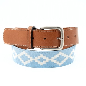 Guarda Pampas Premium Woven Polo Belt | Hand Made Lightweight Vegetable-Tanned Leather Polo Belt | Unisex Belt