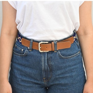 Woman Guarda Pampas Premium Woven Polo Belt | Hand Made Lightweight Vegetable-Tanned Leather Polo Belt |