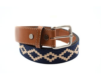 Interchangeable Buckle Leather and Guarda Pampa Belt