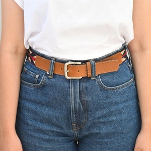 Woman Guarda Pampas Premium Woven Polo Belt | Hand Made Lightweight Vegetable-Tanned Leather Polo Belt |