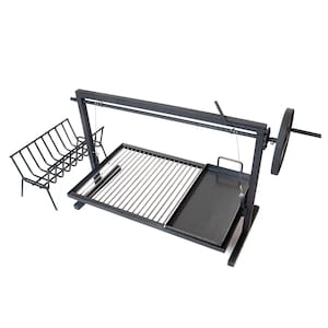 Argentine Iron Santa Maria Grill  with brasero and griddle Asado Parrilla Argentina Grill Santa Maria Grill, Outdoor Kitchen
