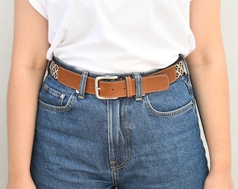 Woman Guarda Pampas Premium Woven Polo Belt | Hand Made Lightweight Vegetable-Tanned Leather Polo Belt |