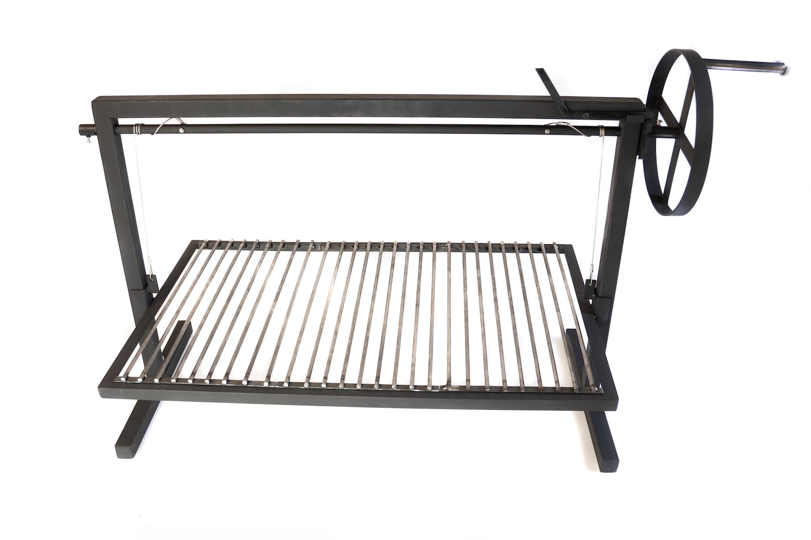 Argentinischer Luxus-Grill Aus Eisen, 71,1x50,8 Cm – Mit Abnehmbaren Modulen, Perfekt Für Asado & BBQ