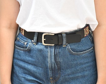 Woman Guarda Pampas Premium Woven Polo Belt | Hand Made Lightweight Vegetable-Tanned Leather Polo Belt |