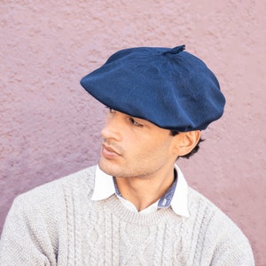 Béret unisexe, chapeau Gaucho, chapeau traditionnel d'Argentine Blue