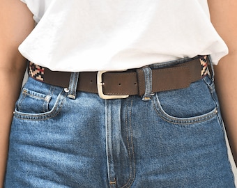 Woman Guarda Pampas Premium Woven Polo Belt | Hand Made Lightweight Vegetable-Tanned Leather Polo Belt |