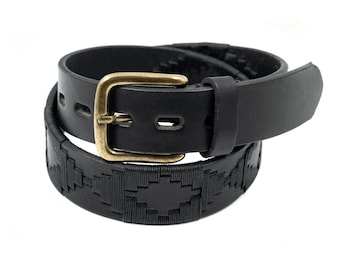 Vintage braided belt with buckle size s/m made in India Buy Vintage 70s Braided Leather Belt Genuine Brass Buckle  main image 4