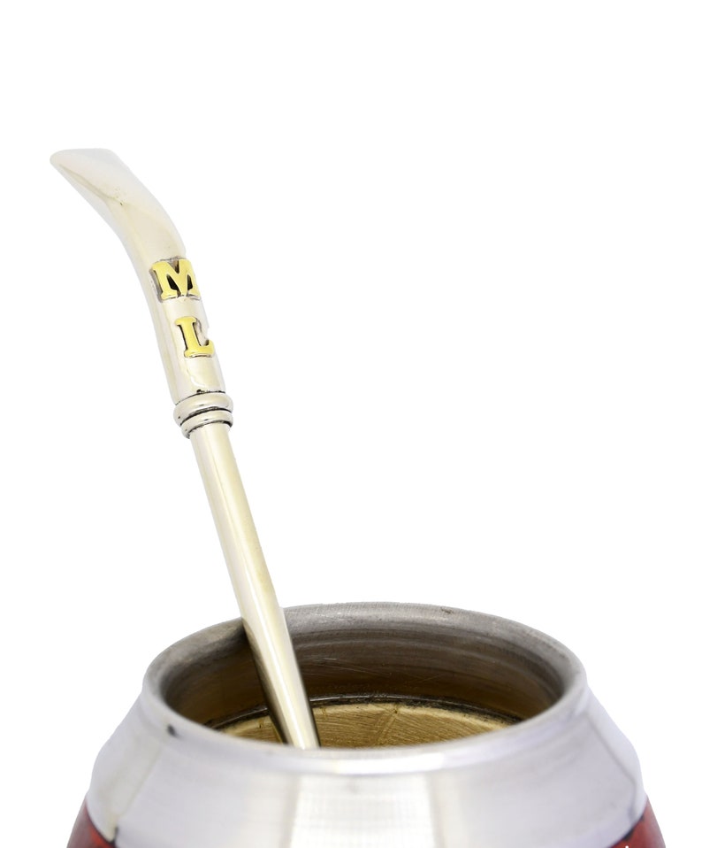 Mate straw with personalized initials yerba mate straw Etsy