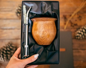 Gift Box Wooden Mate Cup