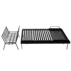 Argentinischer Grill mit Brasero aus Argentinien, Iron Parrilla