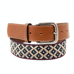 Guarda Pampas Premium Woven Polo Belt | Hand Made Lightweight Vegetable-Tanned Leather Polo Belt | Unisex Belt