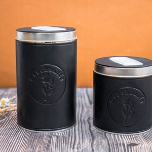 Black Yerba Mate Container and Azucarera