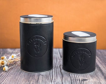 Black Yerba Mate Container and Azucarera