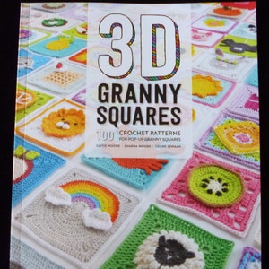 3D Grandma Squares - haakpatronenboek met 100 haakpatronen voor pop-up omavierkanten van Celine Semaan & Sharna Moore