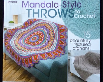 Mandala-Style Throws to Crochet - Pattern book of 15 beautifully textured afghans by Annie's Crochet