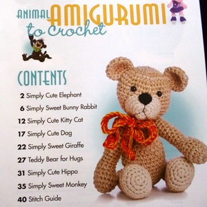 Animal Amigurumi to Crochet Crochet Pattern Book with 8 Adorable Designs by Teri Crews image 3