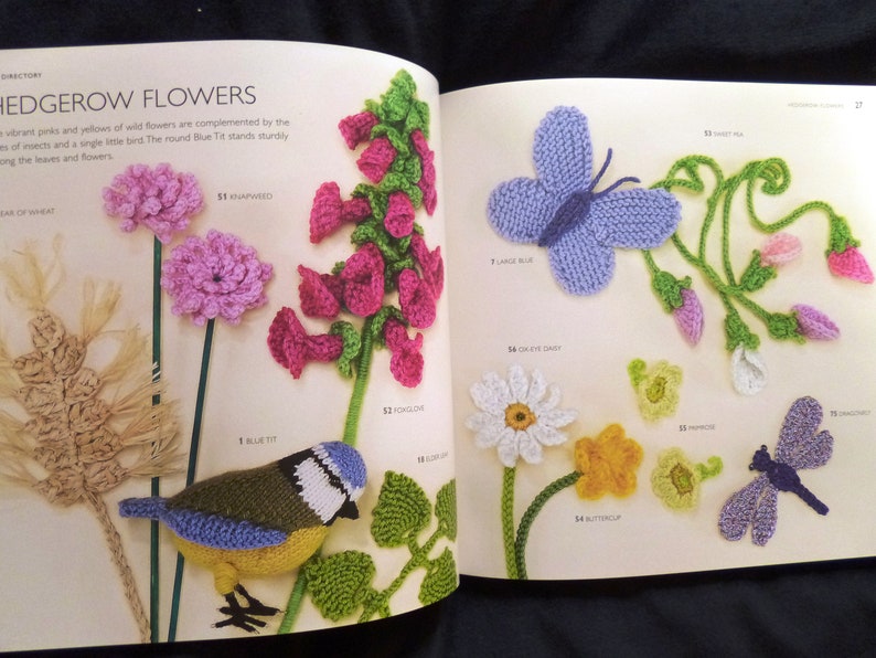 Oiseaux, papillons et petites bêtes à tricoter et à crocheter par Lesley Stanfield Cahier de modèles de créatures à tricoter et à crocheter, édition 2021 image 4