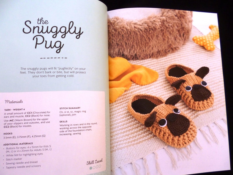 Crochet Animal Slippers Crochet pattern book of 60 fun and easy slipper patterns for all the family by Ira Rott image 6