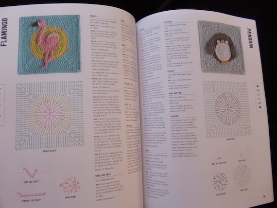 3D Animal Granny Squares Crochet Pattern Book of Over 30 Creature