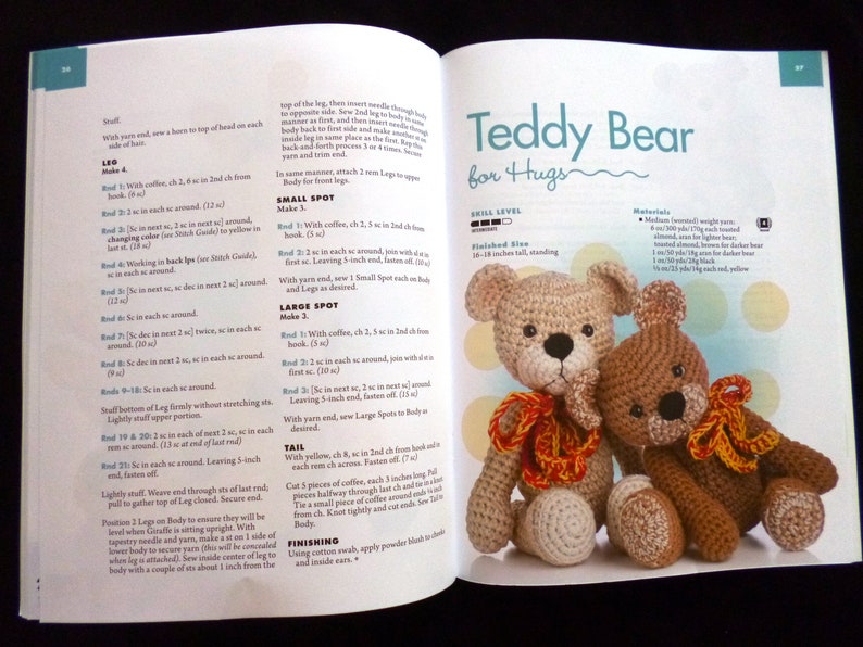 Animal Amigurumi to Crochet Crochet Pattern Book with 8 Adorable Designs by Teri Crews image 8