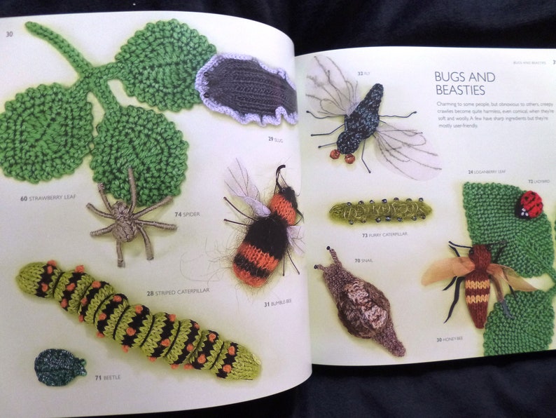 Oiseaux, papillons et petites bêtes à tricoter et à crocheter par Lesley Stanfield Cahier de modèles de créatures à tricoter et à crocheter, édition 2021 image 6