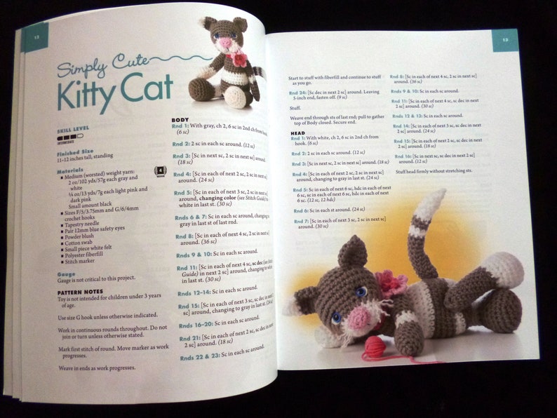 Animal Amigurumi to Crochet Crochet Pattern Book with 8 Adorable Designs by Teri Crews image 5