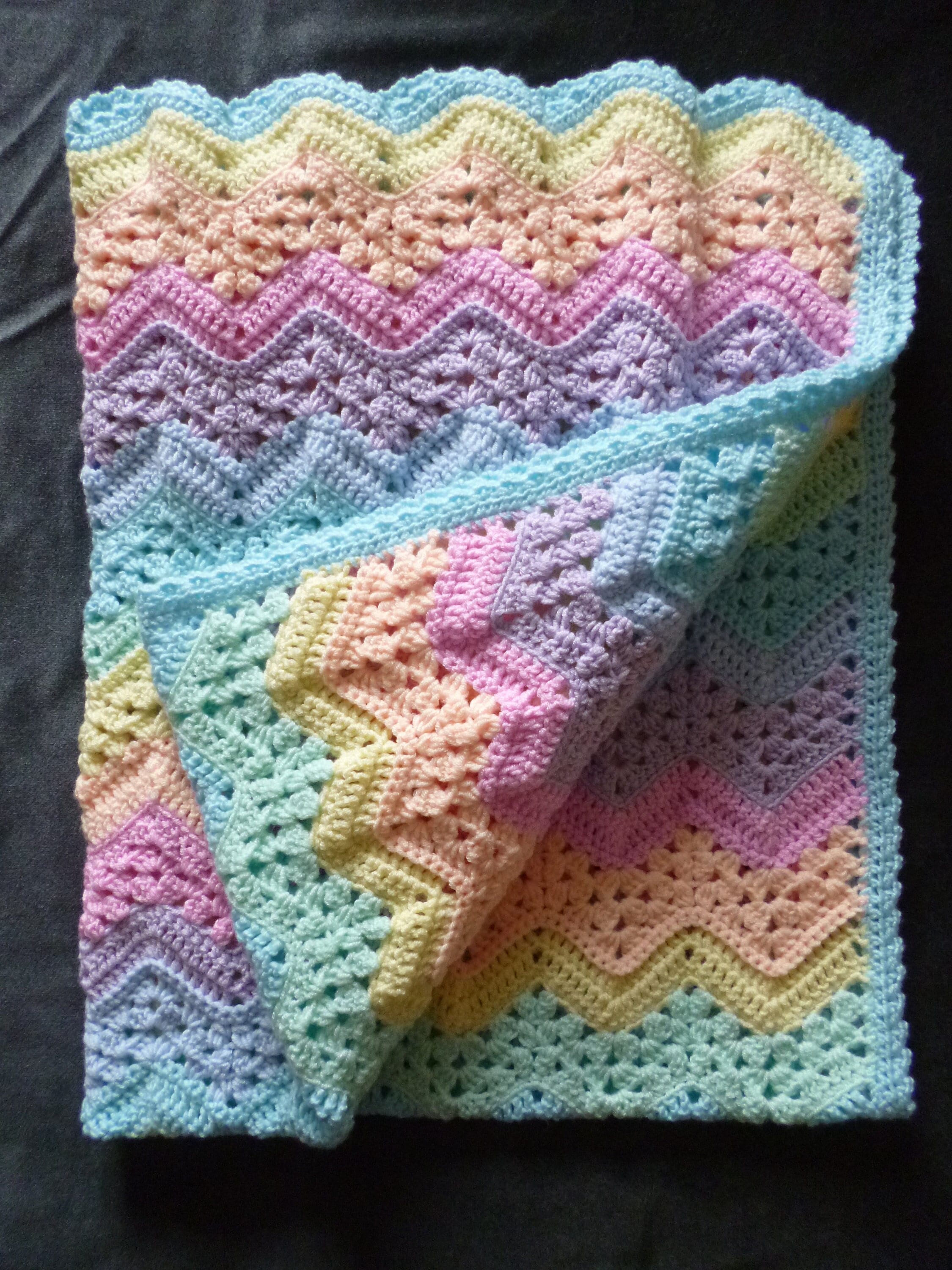 Pastel rainbow baby blanket cheap