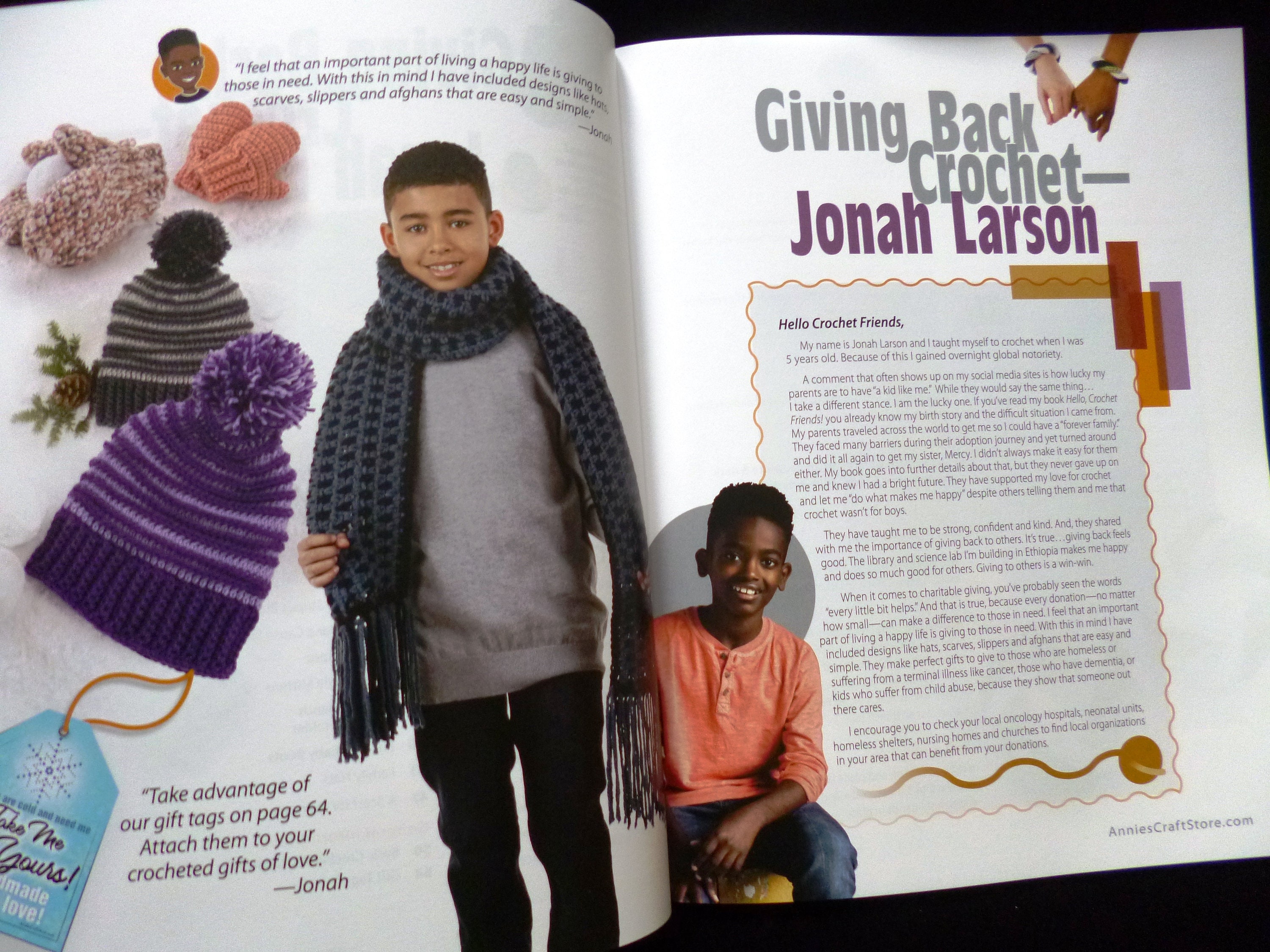 Jonah Larson Giving Back Crochet Pattern Book for Children / Etsy UK