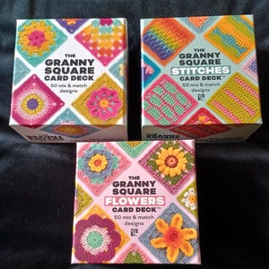 The Granny Square Card Deck The Granny Square Flowers Card Deck The Granny Square Stitches Card Deck Claire Montgomerie PURCHASE 1 OR 2 OR 3