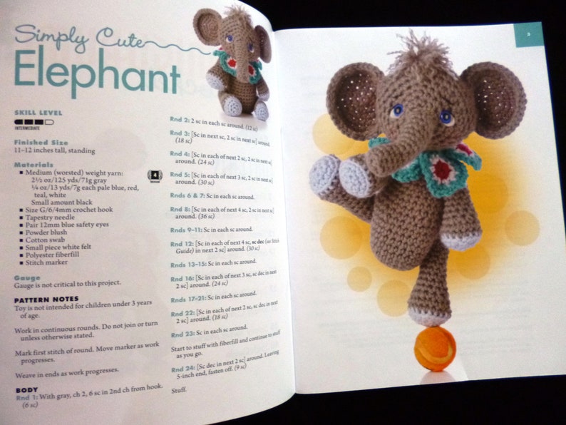 Animal Amigurumi to Crochet Crochet Pattern Book with 8 Adorable Designs by Teri Crews image 9