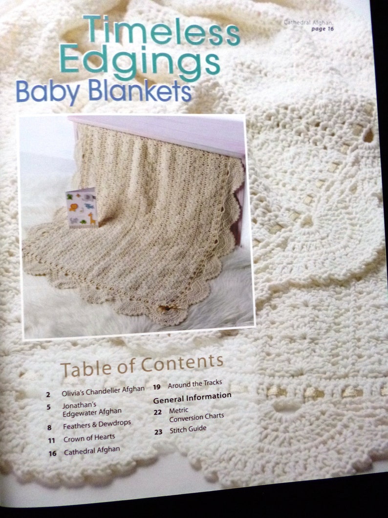 Timeless Edgings Baby Blankets 6 great edging designs 6 Crochet Baby Blanket Patterns by Lisa Nas, Annie's Crochet image 3