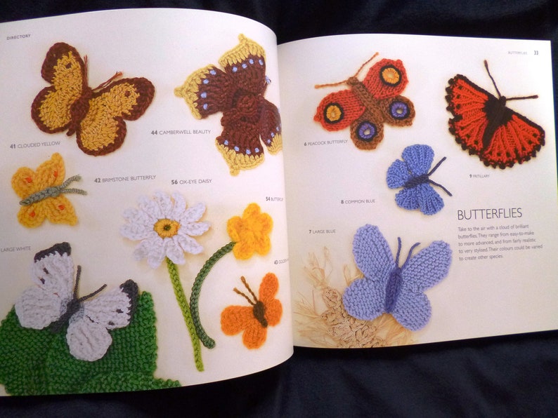 Oiseaux, papillons et petites bêtes à tricoter et à crocheter par Lesley Stanfield Cahier de modèles de créatures à tricoter et à crocheter, édition 2021 image 5