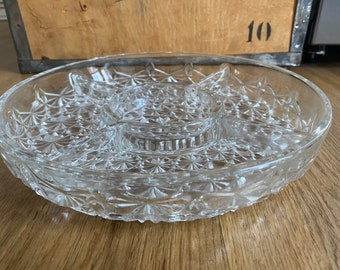 Vintage shell crystal ashtray