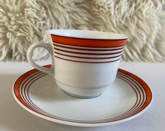 1970s Wundsiedel cups with saucers