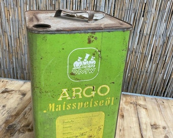 XXL old canister Argo corn cooking oil Deutsche Maizena Werke A.G. Hamburg