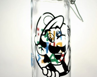Stache / Stash Jar "Luigi Puff, Puff, Pass"  (5" Tall)