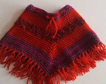 Poncho De Laine Bebe Etsy