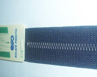 Fermeture Eclair métal bleu marine pour pantalon 12, 18 et 20 cm