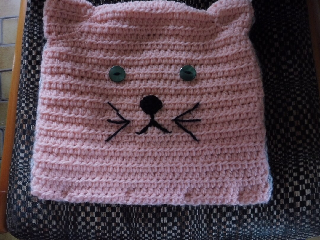Handmade Salmon Pink Cat Pajama Storage Cushion Etsy