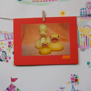 New Baby Karte, Bruder, Schwester, Freund, Kollege, Personalisiert, Blank, Gruß, Enten